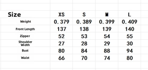 Detailed size chart for French style deep V-neck sleeveless dress with measurements