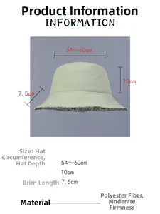 Spécifications de taille pour chapeau bob réversible avec doublure florale élégante