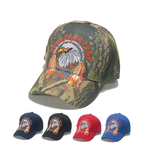 Eagle Embroidery Baseball Cap Acrylic Adjustable Hip Hop Outdoor Sun Hat For Adult Men Women Freedom Slogan Design