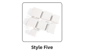 Set of premium white cardboard drawer jewelry boxes with silk ribbon pull handles