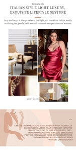 Detail of burgundy satin cowl neck sleepwear with elegant silk texture and thin straps