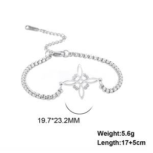 Retro stainless steel Celtic knot pendant bracelet with box chain for men and women