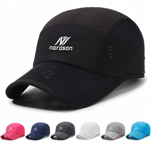 Baseball Cap Breathable Mesh Quick Dry Sun Hat Outdoor Sports Running Adjustable Unisex Casual Plain