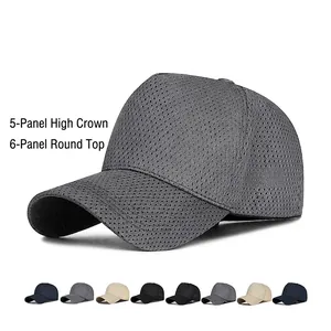 Mesh Baseball Cap Polyester Breathable Sunshade Outdoor Sports Adjustable Minimalist Summer Hat Unisex