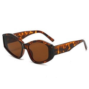 Classic retro tortoiseshell cat-eye sunglasses with brown lenses from a 45-degree angle