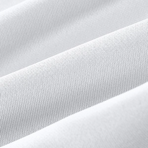 Macro shot of high-quality white knit fabric texture for men's casual straight trousers