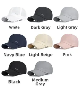 Detailed color selection guide for breathable mesh sport caps in eight various colors
