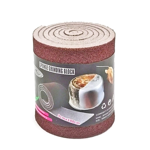 Rotolo di spugna smeriglio marrone 9x100cm per rimuovere ruggine e macchie in cucina
