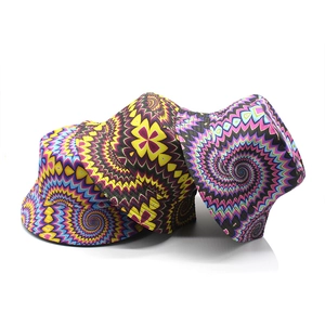 Psychedelic Spiral Tie Dye Bucket Hat Reversible Cotton Polyester Sun Protection Streetwear Fisherman Hat For Men Women