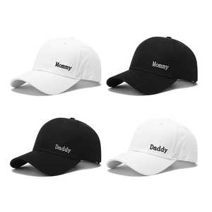 Baumwolle Baseballkappe Stickerei Daddy Mommy Hut Verstellbare Schnalle Lässig Outdoor Sport Sonnenschutz Trendy