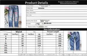 Tabella taglie dettagliata per jeans con misure di vita e fianchi espresse in cm