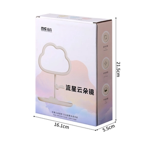 Verpackungskarton mit Abmessungen 21,5x16,1x5,5cm für Cartoon Wolken-Make-up-Tischspiegel