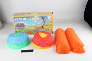 Gekleurde EPP-balansstenen en balken set met verpakking voor kindertraining