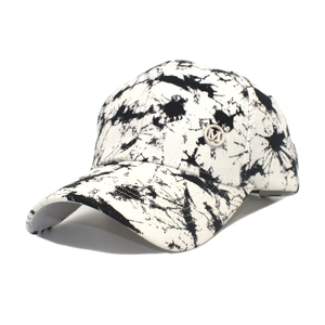Tie Dye Baseball Cap Cotton Graffiti Breathable Hip Hop Style Streetwear Fashion Sun Hat For Men Women