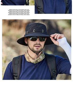 Outdoor Sonnenhut mit atmungsaktivem Mesh und Kinnriemen mit Camo-Gesichtsmaske