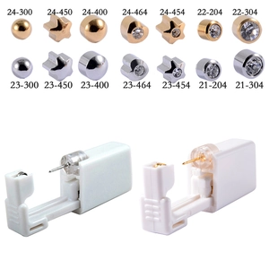 Einweg-Ohrlochstechgerät 316L-Edelstahl-Ohrstecker Sterilisierte Sicherheits-Piercing-Pistole Verschiedene Formen
