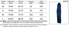 Guide des tailles pour robe en satin dos nu avec mesures XS, S, M, L en centimètres