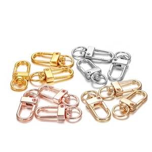Assorted alloy lobster claw clasps in gold silver rose gold and light gold colors