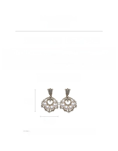 Guide des tailles pour boucles vintage avec hauteur 5cm, largeur 2,5cm et perles