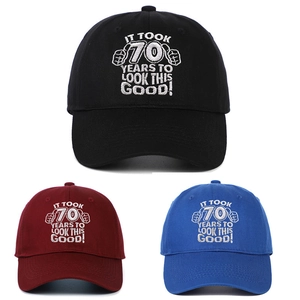 Funny 70th Birthday Gift Baseball Cap Cotton Embroidered Adjustable Hat For Men Women It Took 70 Years To Look This Good