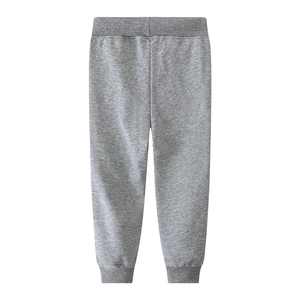 Pantalon de jogging gris chiné pour garçons avec taille et chevilles élastiquées