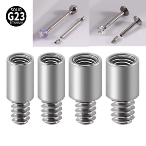 Barres d'extension en titane G23 massif pour accessoires de bijoux de piercing corporel