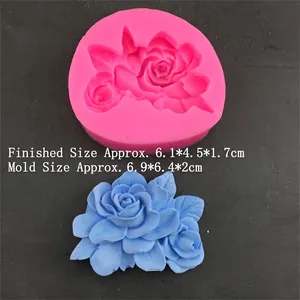 Gardenia flower silicone mold for chocolate fondant and resin crafts with petal details