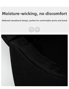 Macro detail of the moisture-wicking widened sweatband inside a winter baseball cap
