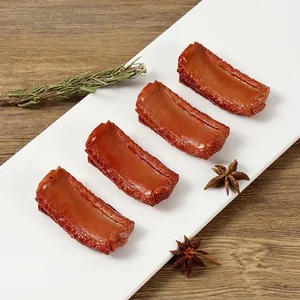 Simulation Rippchen Essen Modell Schlüsselanhänger PVC Realistische Künstliche Geschmorte Gedämpfte Rippchen Anhänger