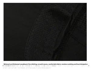 Detailed view of the wide thickened sweatband and fine stitching inside the mesh cap