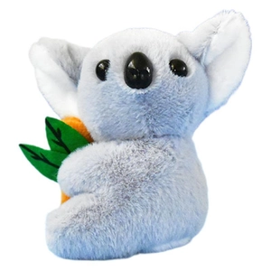 Süßer Koala-Plüsch-Schlüsselanhänger mit einer Karotte, ideal für die Rucksack-Dekoration
