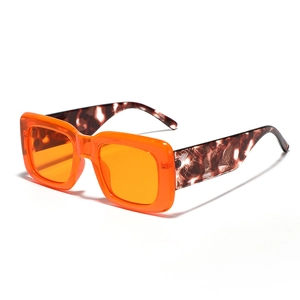 Square Oversized Sunglasses With PC Frame And AC Lens UV400 Protection Retro Hip Hop Street Style Eyewear For Men Women