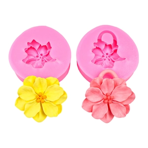 Moule en silicone camélia rose avec formes de fleurs détaillées pour pâtisserie et loisirs créatifs