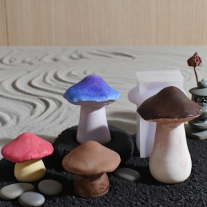 Stampo in silicone a fungo fai-da-te per candele in resina e creazioni in gesso