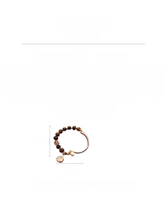 Detailed product dimensions and specifications for Tiger's Eye beaded bracelet with 18K gold plating