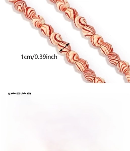 Macro detail of 1cm spiral texture wooden beads for DIY bracelets and necklaces
