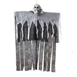 Halloween Hanging Ghost Skeleton Decoration Scary Tattered Gauze Prop For Haunted House Yard Outdoor Party Home Decor