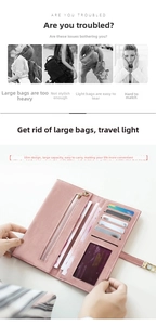 Pink matte wallet detail showing card slots, heart zipper pocket and clear window