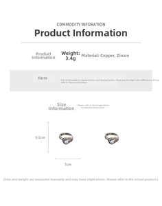 Size chart showing 9.1cm hollow gourd pearl earrings with copper and zircon details