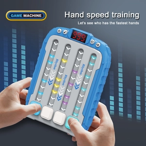 Electronic Rhythm Game Machine Handheld Music Toy Hand Speed Training Intelligent Educational Plastic Kids Multiplayer