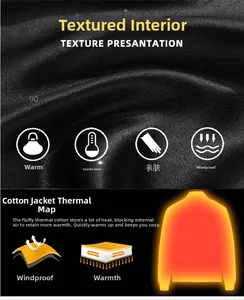 Detailed cross-section showing windproof fabric and thermal insulation layers for warmth