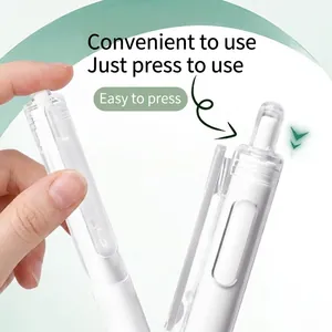 White retractable correction tape pen with ergonomic grip and easy one-click operation