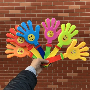 Mains Claqueuses En Plastique Coloré Bruiteur Pour Événements Sportifs Acclamer Cadeaux De Fête Design Visage Souriant