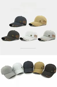 Detailed fan-shaped display of five color options for laser-cut mesh breathable sports caps