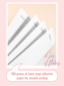 Detail of 100g premium white adhesive paper for smooth writing in a5 spiral notebook