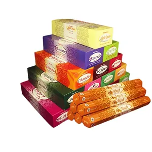 Indian Incense Sticks Natural Aromatherapy Fragrance For Meditation Relaxation Home Decor With Metal Holder Various Scents