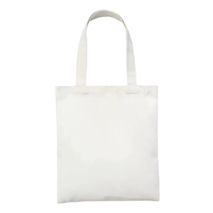 White canvas tote bag with Turkish Evil Eye print for daily shopping and travel use