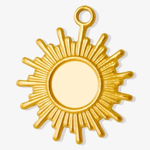Sun Charms 304 Stainless Steel Sunburst Pendants For DIY Jewelry Making Celestial Starburst Findings