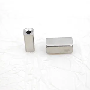 Brushed titanium steel rectangular spacer beads with 18K plating for DIY jewelry making