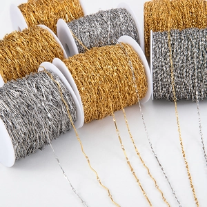 DIY stainless steel link chains in gold and silver finish for jewelry making